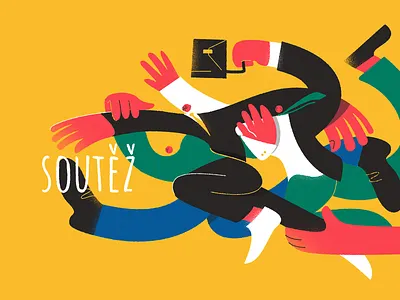 Language Cards #1 | Сompetition character design drawing graphic illustration noise