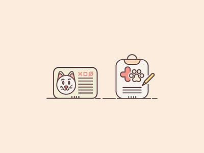 Vet Icons - Work in Progress cat cat id colors cute icons iconset illustration vet vet prescription veterinarian