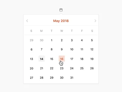 Date Picker calendar date picker sketch ui ux website