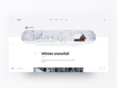 Soium Blog Detials Page - Grey blog blog design blog graphic blog header clean concept design header landing minimal type typography ui ux web website