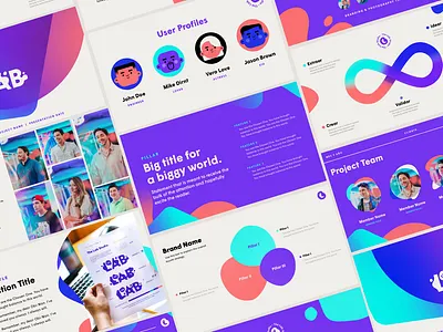 The Lab - Keynote theme branding illustrations keynote keynote theme pitch deck presentation presentation theme slide deck slides ui web