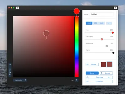 Work in Progress: Color Catalogue (Color Selection) app colors design mac mac app