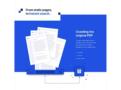 From PDF to InstantSearch code document feature illustration instantsearch pdf search