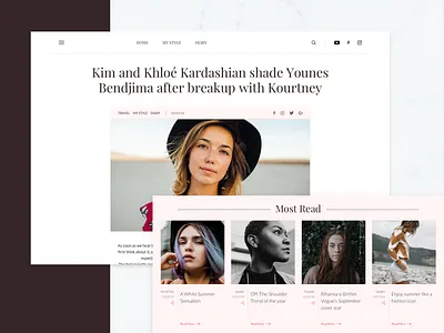 Fashion Blog Article article blog fashion page ui ux