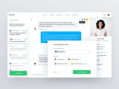 Patch - Inbox app chat dashboard email experience inbox interface ui ui deisgn uidesign user user experience ux ux design uxdesign web app