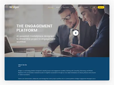 Tech Consulting application branding design illustration typography ui ux