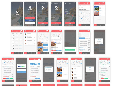 Viago Travel App app concept app design clean app