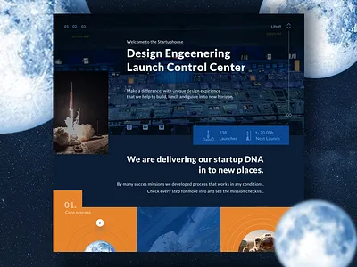 Design Center Dribble cosmos design landing page web