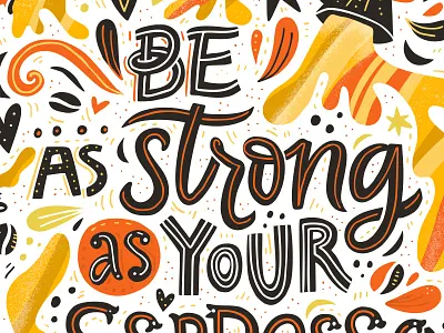 Espresso Strong bar cartoon coffee concept drawing hand drawn illustration lettering poster quote typography vector