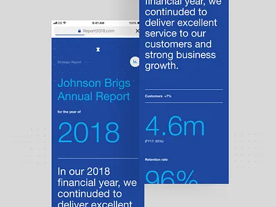 Annual Report Web annual report design dribbbleshot interface ios mobile report typography ui ux web webdesign