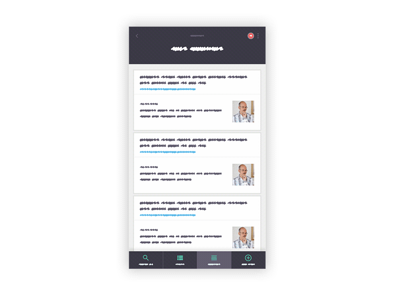 Pattern: Mobile Scroll mobile pattern scroll ui ux wireframe