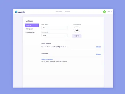 Profile Settings UI Design daily ui ildiesign profile profile setting settings ui ui design ui pattern ux ux design