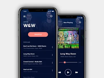 🎶 Music Player App (iOS) app apple design festival ios ios app iphone music music app photoshop sketch typography ui uidesign ux uxdesign web design
