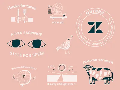 Pet project (1 of 2) brand cycling hand drawn illustration jersey zendesk