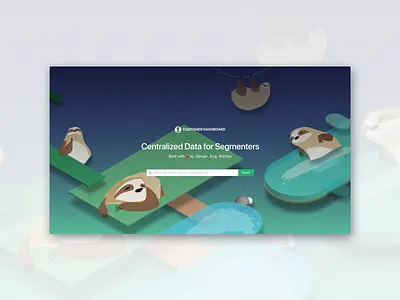 Customer Dashboard: Homepage b2b dashboard data enterprise homepage illustration internal saas segment tool