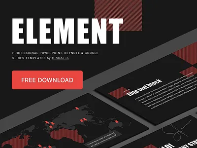 "Element" Free PowerPoint and Keynote template business download element free freebie freebies key keynote marketing pattern powerpoint pptx presentation report startup template