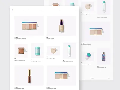 248 Cosmetics grid grid layout homepage landing page layout layout design minimal minimal design responsive typography ui ui ux web web design website website design