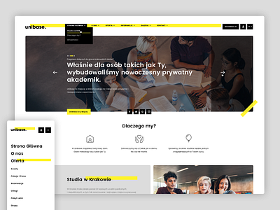 unibase. branding design dormitory layout ui ux