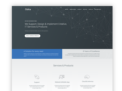 Version 2 home page web page it company minimal webpage