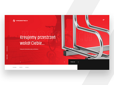 Bicycle racks - concept bike concept design header layout product rack typography ui ux webdesign website