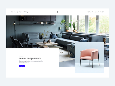 eCommerce Project - Landing Page clean ecommerce minimal shop simple store ui ux web