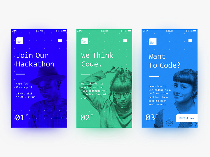 WeThinkCode interface ui ux web