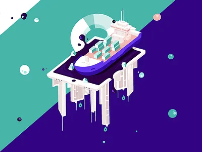 Upside Down 3d app art design flat flat design geex arts illustration illustrations picture vector