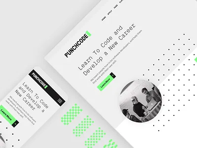 PunchCode branding logo naming ui ux web