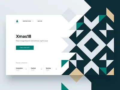 🎄Xmas18 gifts - Top christmas clean gift gifts illustration minimal minimalism modern ui xmas