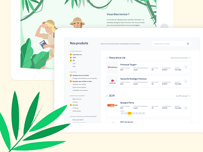 Mieuxplacer.com - More screens! filters finance illustrations ui