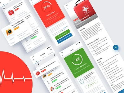 Healthlife | Mobile app blue design green health health app mobile