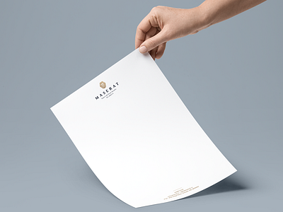 Maserat Group - Letterhead brand branding branding agency canada company design illustration letterhead logo logodesign print toronto typography