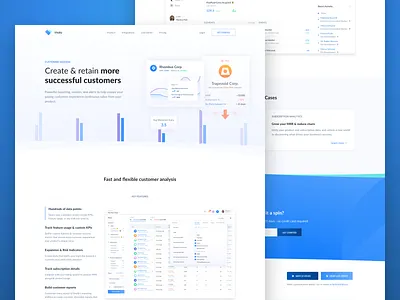 Vitally Customer Success analytics branding crm css customer growth customer success front end development html illustration landing page logo marketing web page saas