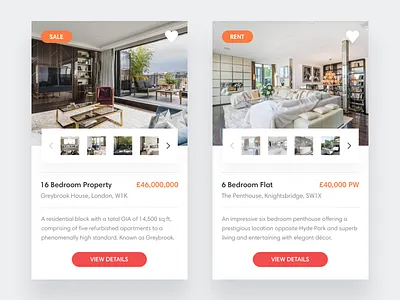 Property clean design practice ui ux