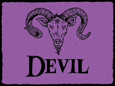 D is for Devil alphabet black ink devil goat halloween handletter handlettering handmade illustration illustrator inks inktober inktober2018 lettering spooky typography witchcraft