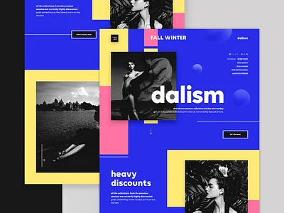 dalism - Online Fashion Store v2 clothing design designer clothes e commerce ecommerce fashion landing page luxury minimal one page ui ui design user interface web design website website design