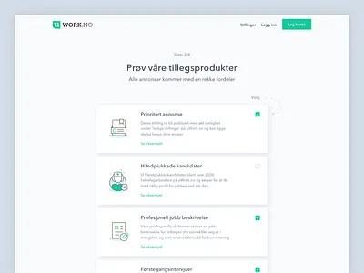 UWORK | Online staffing and recruitment service. design healthcare icons landingpage norwegian oslo ui ux web