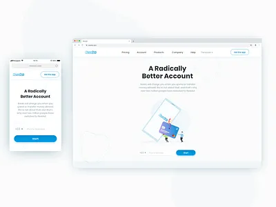 Revolut - Landing Page bank design home illustration landing page responsive revolut ui ux web mobile website
