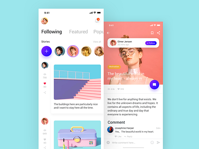 Social Network App-01 app design ui ux