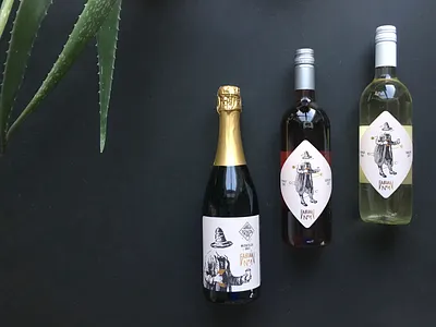 Drink and Draw austria bottle label design graphic design illustration label design moon phases packaging product design wine wine bottle