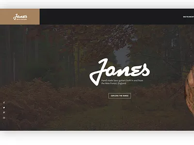 Jones Bass Guitars home page web page webpage
