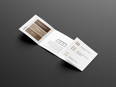 UP&DOWN Leaflet 3d branding furniture graphic design logo