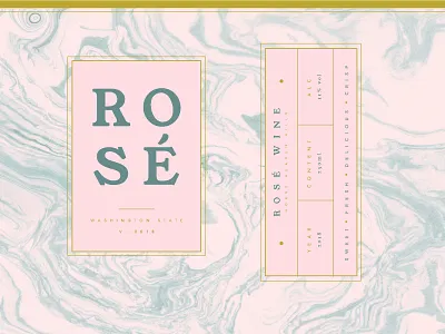 Rose Wine Can Design can elegant feminine labeldesign logo package packagedesign rose rosewine wine