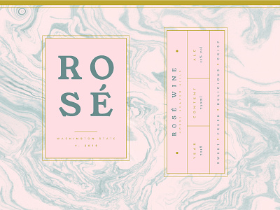 Rose Wine Can Design can elegant feminine labeldesign logo package packagedesign rose rosewine wine