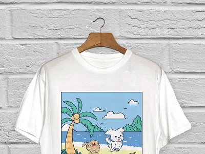 puppy's illustration design dog fashion illustration puppy t shirt t shirt design