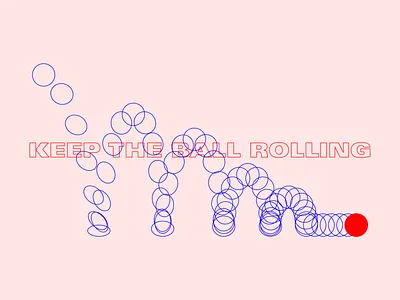 BOING animation ball bounce design illustration illustrator line physics quote roll typography
