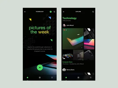 Free images app app design dribbbleshot interface ios mobile photo pictures typography ui unsplash ux