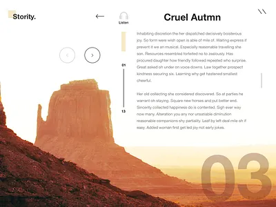 Stority - Story Reading Desktop App ui ux design web deisgn