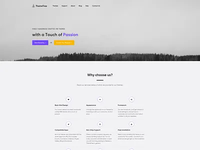 Homepage (Landing Page) - ThemeTree 4 homepage landing page themetree themetree 4
