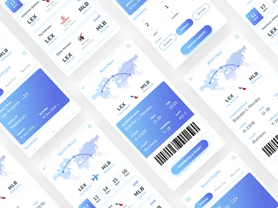 Flight Ticket Booking App android app app booking flight app flight booking flight search minimal travel ui